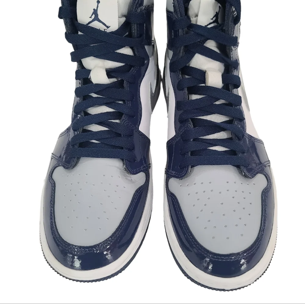 Jordan 1 Retro High Golf Patent Midnight Navy Sneakers DQ0660-100| M 8.5 / W 10 - Picture 4 of 17